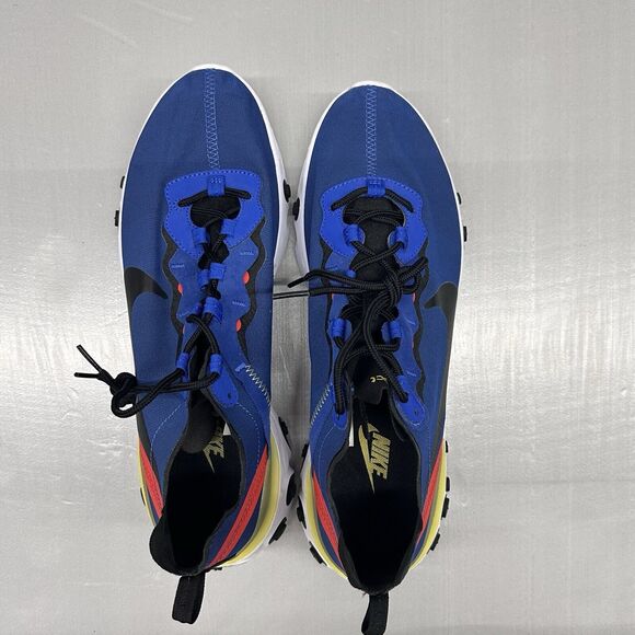 Nike React Elements 55 Game Royal 2019 BQ6166-403 Men's 11.5 Running Sneakers - Picture 2 of 5